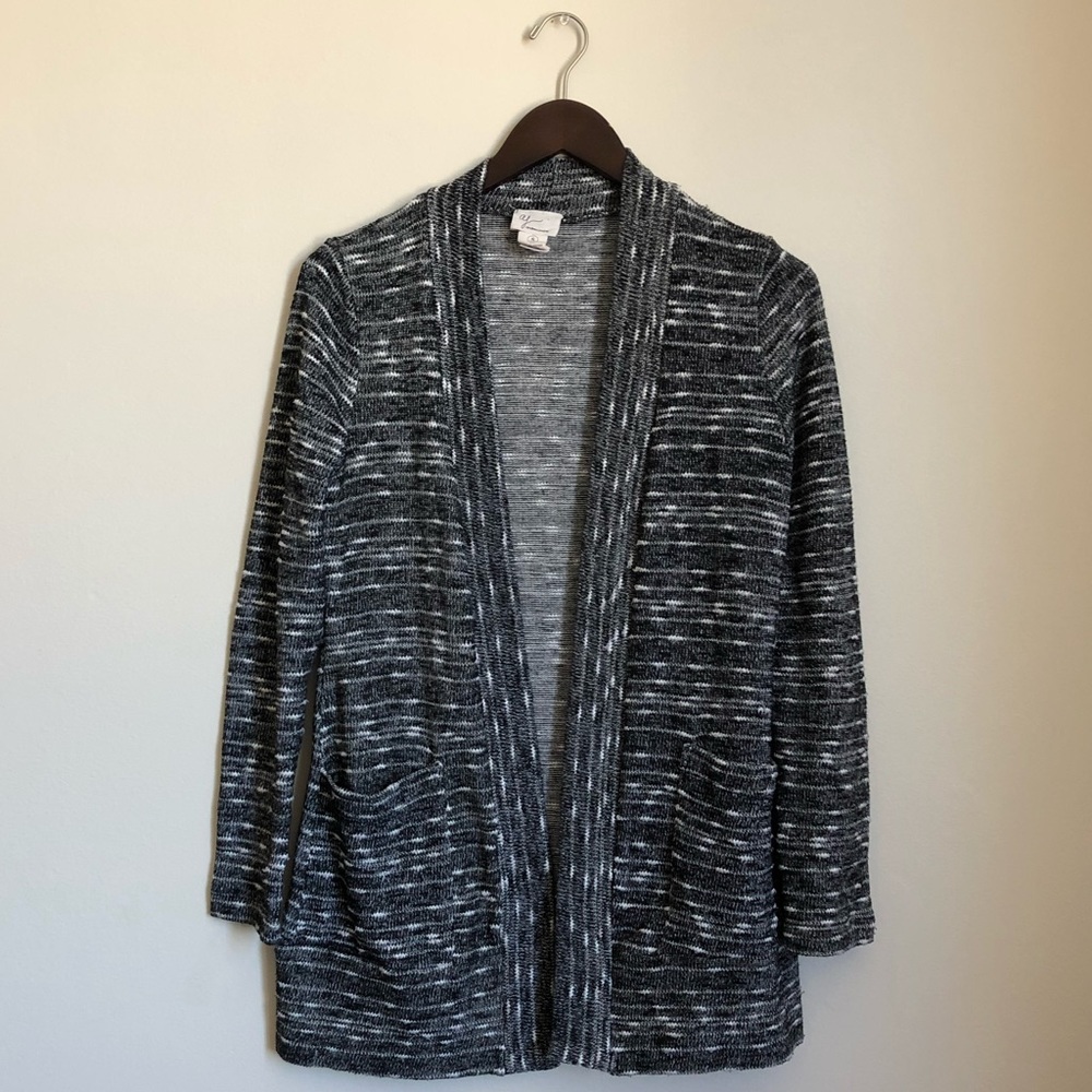 👚Andrea Jovine Long Open Cardigan w Pockets